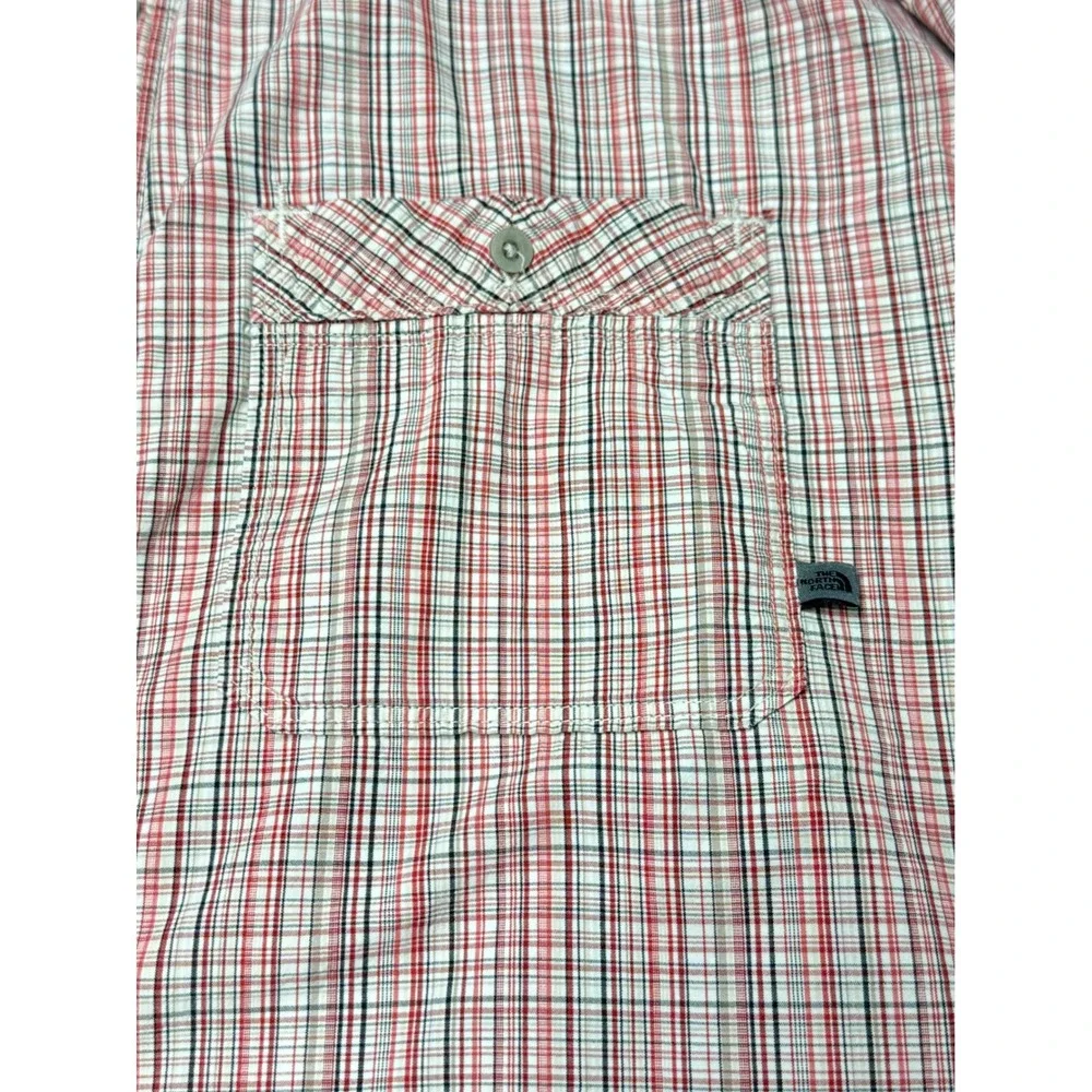 The North Face Mens XL‎ Series Red Plaid Button Down Long Sleeve Shirt